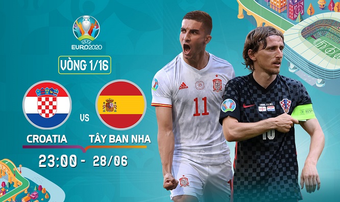 Đêm nay trận Euro 2020 giữa Croatia vs. Tây Ban Nha, trực tiếp trên VTVcab ON