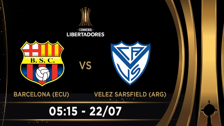 Xem trực tiếp Barcelona SC vs Velez Sarsfield, Copa Libertadores