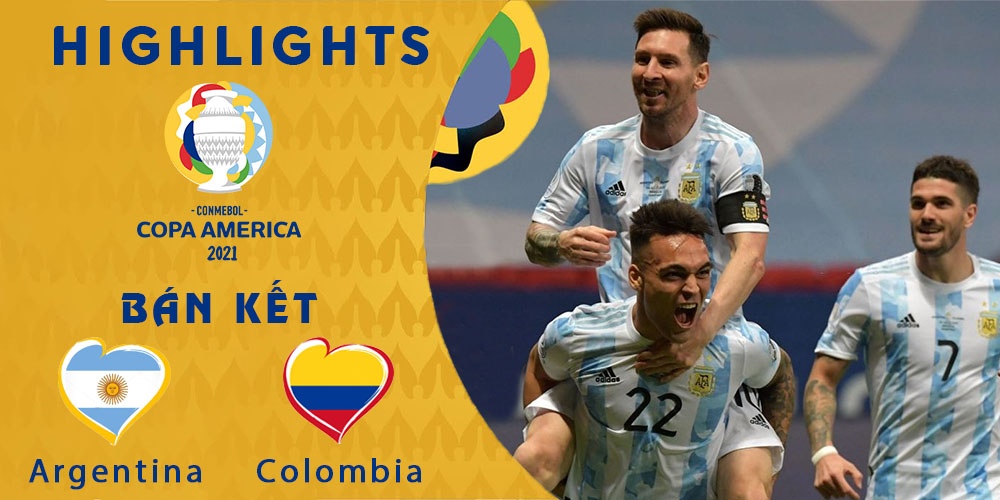 Highlights: Argentina – Colombia – Bán kết Copa America 2021
