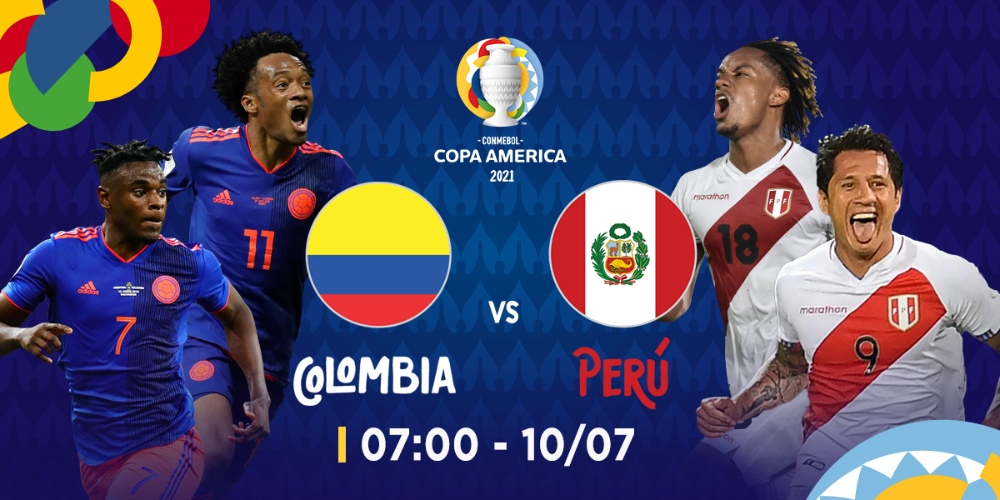 Lịch trực tiếp, kênh trực tiếp Copa America 2021, Colombia vs Peru 7h 10/07