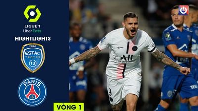 highlights ligue 1 vòng 1, Troyes vs PSG