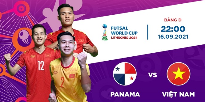 Trực tiếp Futsal World Cup giữa ĐT Việt Nam vs ĐT Panama