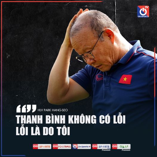 HLV Park nhận lỗi sau trận thua của ĐT Việt Nam trước ĐT Trung Quốc