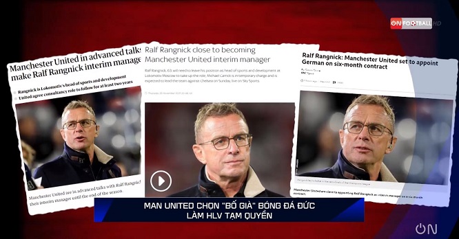 Man United chọn “bố già” Ralf Rangnick làm HLV tạm quyền