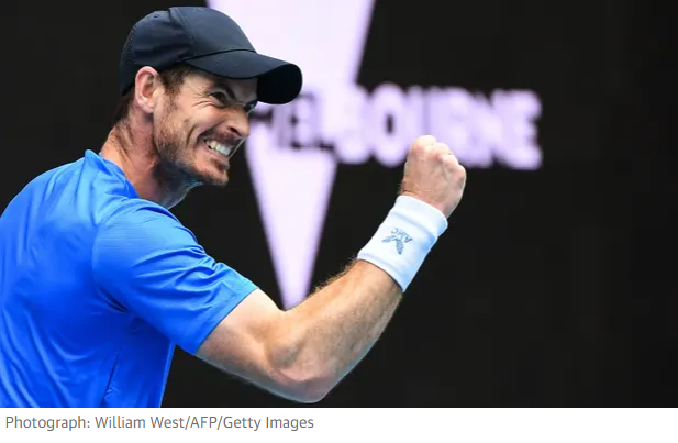 Andy Murray chiến thắng nghẹt thở trước Basilashvili tại Australian Open 2022