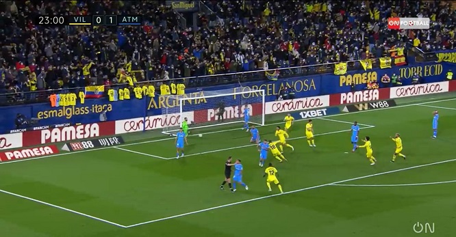 Kết quả Villarreal vs. Atletico
