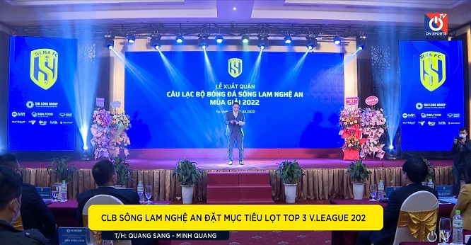CLB Sông Lam Nghệ An đặt mục tiêu lọt top 3 V. League 2022