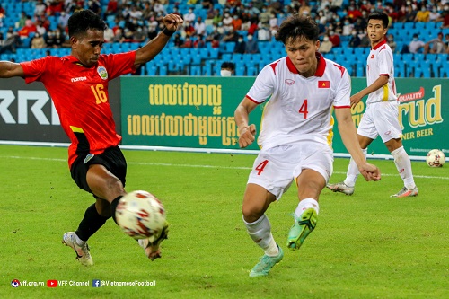 Trận bán kết giải vô địch quốc gia U23 Đông Nam Á giữa Việt Nam và Timor-Leste (ảnh 1)