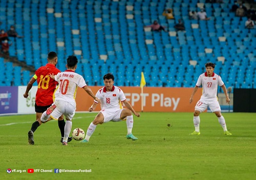 Trận bán kết giải vô địch quốc gia U23 Đông Nam Á giữa Việt Nam và Timor-Leste (ảnh 5)
