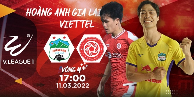 Trận đấu giữa Hoàng Anh Gia Lai và Viettel được trực tiếp vào lúc 17h hôm nay (ngày 11/3) trên kênh VTV6 và ON Football, ứng dụng và website VTVcab ON