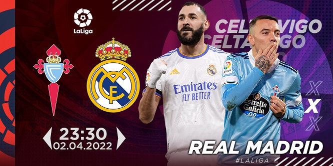 Link xem trực tiếp Celta Vigo và Real Madrid, La Liga vòng 30 trên ON Football