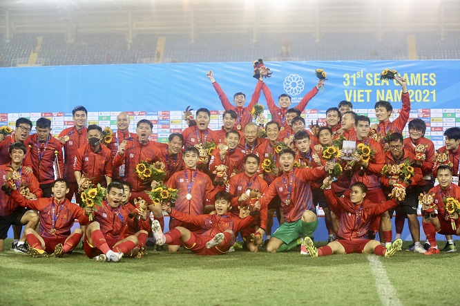 Bóng đá nam U23 Việt Nam giành Huy chương vàng SEA Games 31