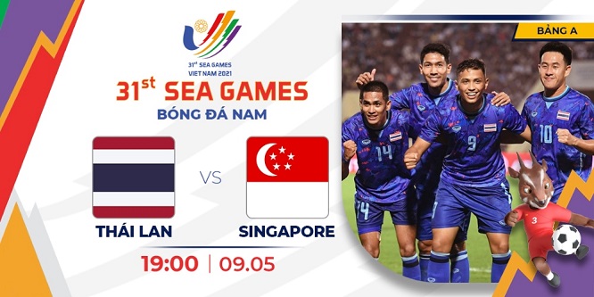 Link xem trực tiếp Thái Lan vs. Singapore, Lào vs. Campuchia, bóng đá nam SEA Games 31 trên ON Football, VTV6