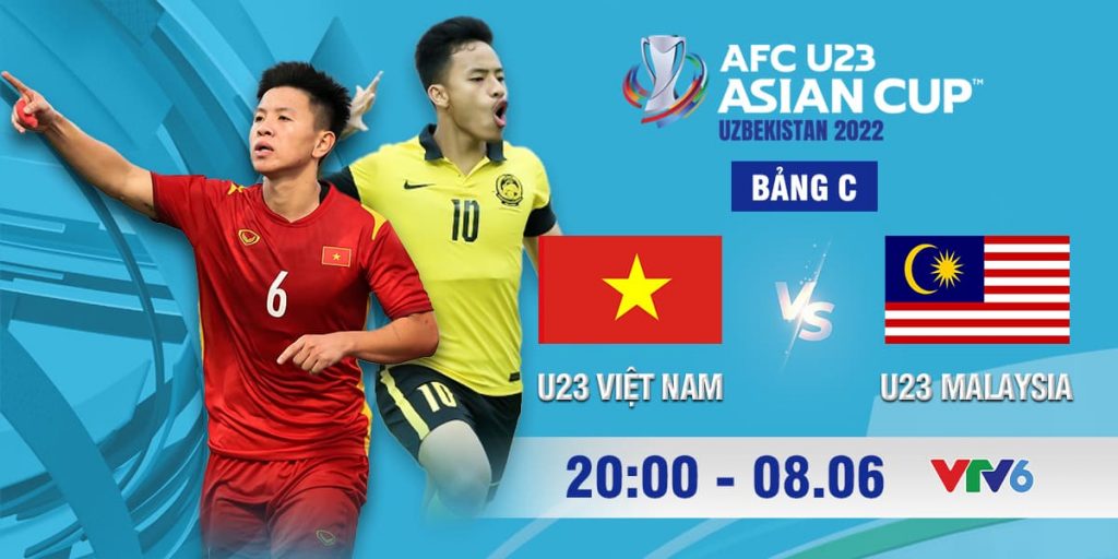 Link xem trực tiếp U23 Việt Nam vs. U23 Malaysia, 20h ngày 08/06, trực tiếp trên VTV6, ứng dụng và website VTVcab ON