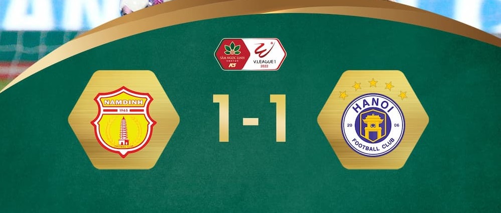 Kết quả và highlights Nam Định 1-1 Hà Nội, V.League đá bù vòng 3