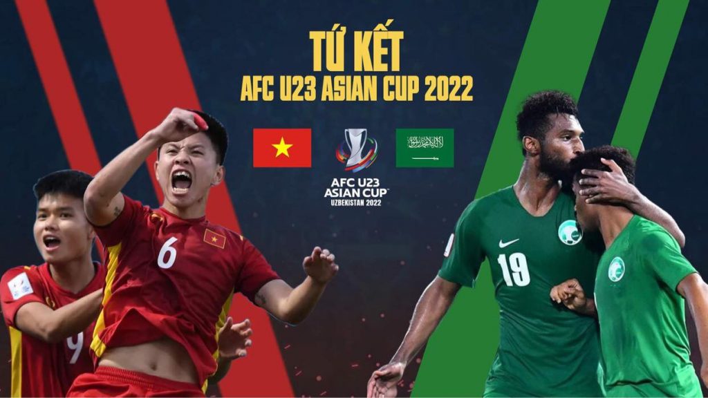Link xem trực tiếp Ả Rập Xê Út vs. Việt Nam tại vòng tứ kết U23 châu Á trên kênh VTV6, 23h ngày 12/06
