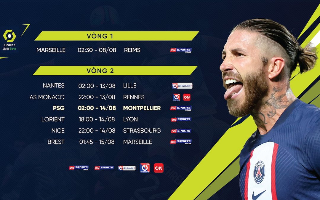 Ligue 1 vòng 2: Lịch thi đấu, kênh trực tiếp, link xem trực tiếp bóng đá Pháp - Ligue 1 vòng 2 trên VTVcab ON