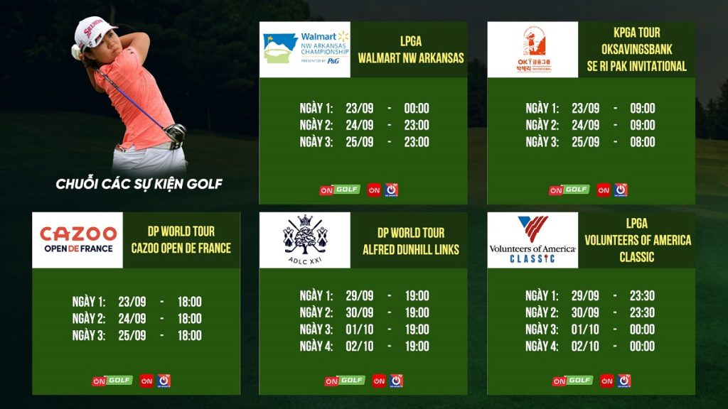 Lịch thi đấu và kênh trực tiếp bộ môn Golf trên VTVcab ON (ảnh 3)
