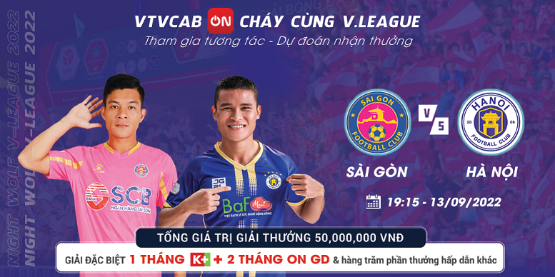 Highlights Sài Gòn 1-0 Hà Nội, 19h15 ngày 13/09